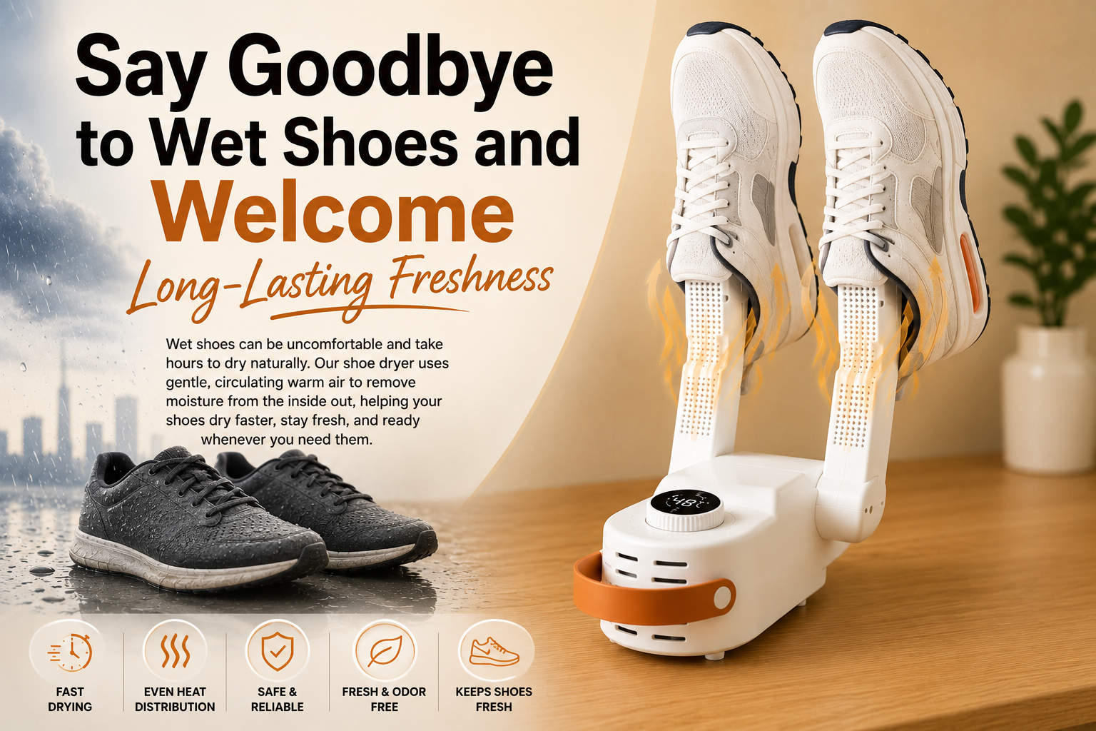 Say Goodbye to Wet Shoes and Welcome Long-Lasting Freshness”